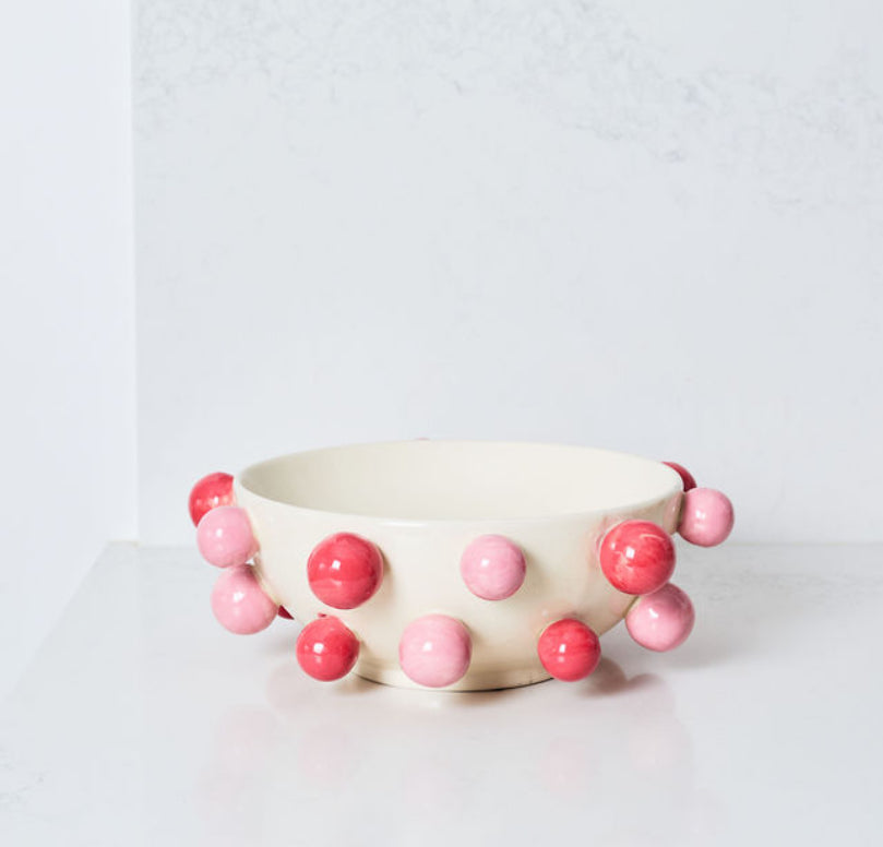 Hand Painted Ceramic Bubble Bowl