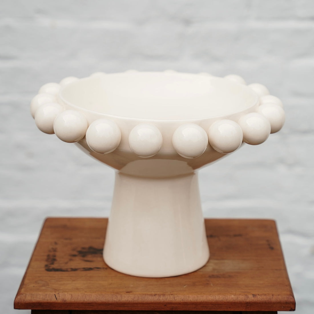 Bubble Footed Bowl - Ivory